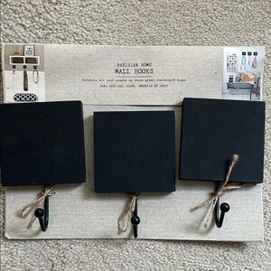 Parisian Works Elegant Black Wall Hooks